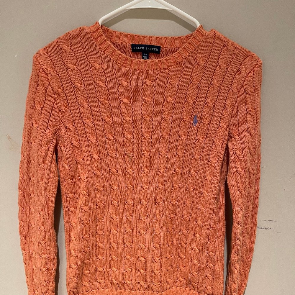 Ralph Lauren Women's Slim Fit Cable-Knit Sweater